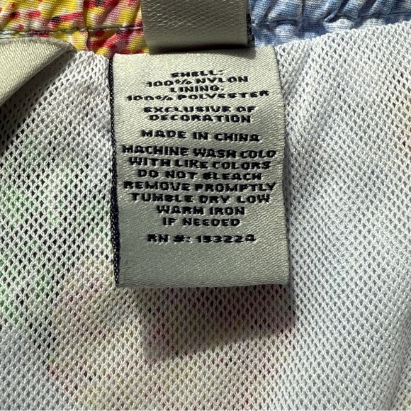 RAINFOREST Men's 6” Blue Pineapple Print Swim Trunks Size S Summer Vacation - Picture 6 of 7